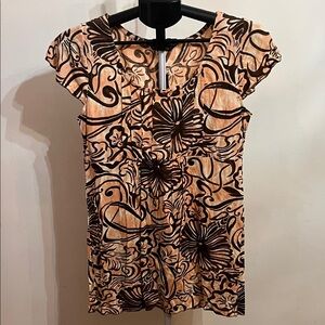 NWT Chaudry Floral Print Women's Tunic (sample)